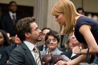 Illustration for article titled ScarJo Is Smoking In New Iron Man 2 Stills, While Doctor Who's Fires Rage On